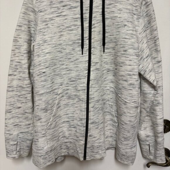 TEK GEAR ULTRASOFT FLEECE WOMENS ZIP UP GRAY HOODIE. SZ. 1X - Picture 2 of 5